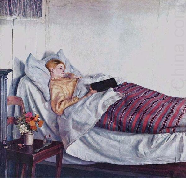 The Sick Girl, Michael Ancher